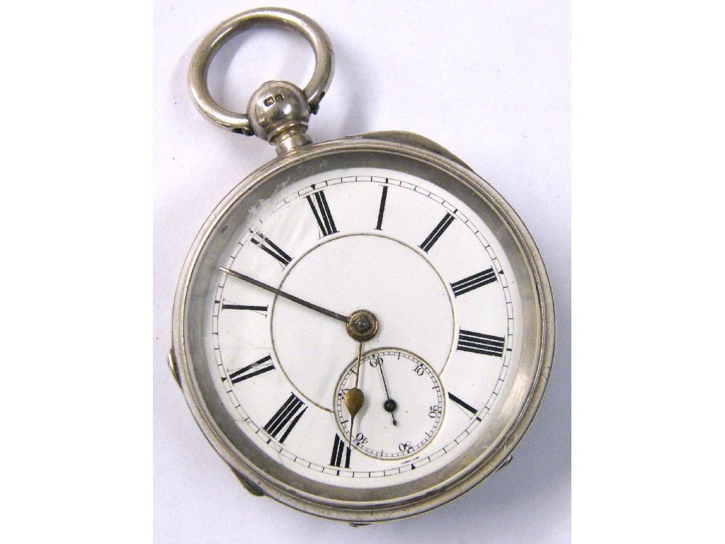 Appraisal: Silver fusee lever pocket watch hallmarked Chester the movement signed