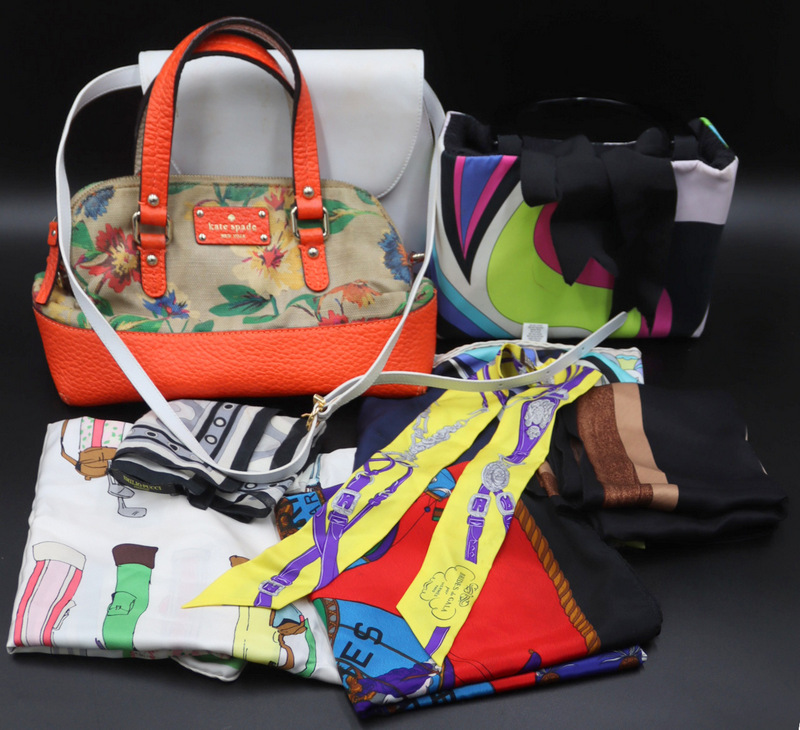 Appraisal: COUTURE COLLECTION OF COUTURE ACCESSORIES Includes an Hermes Saint Germain