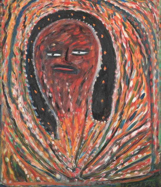 Appraisal: ROBERT SAINT-BRICE Haitian - VOODOO SPIRIT signed lower right Oil