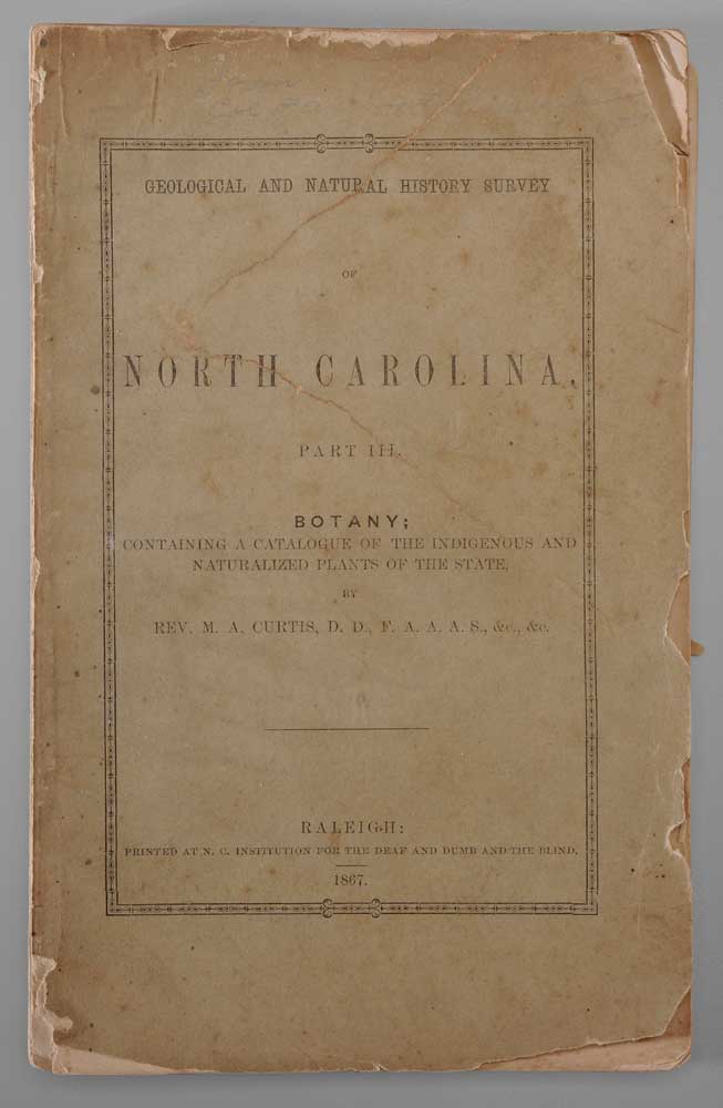 Appraisal: North Carolina Botany Volume Geological and Natural History Survey of