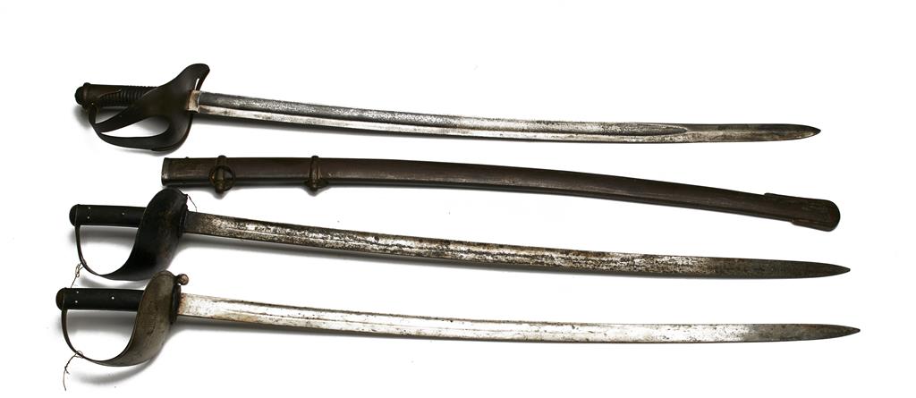 Appraisal: CONTINENTAL CAVALRY TROOPERS SWORD CIRCA with broad pierced hand guard