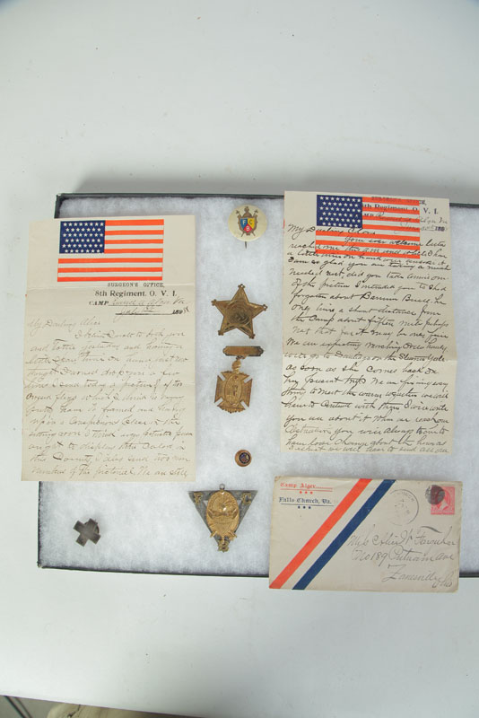 Appraisal: GROUP OF ITEMS BELONGING TO MAJOR EMMER C FARQUHAR Includes