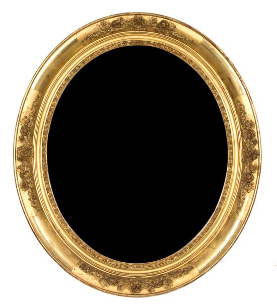 Appraisal: Sale Lot A Victorian Gilt Mirror th century of oval