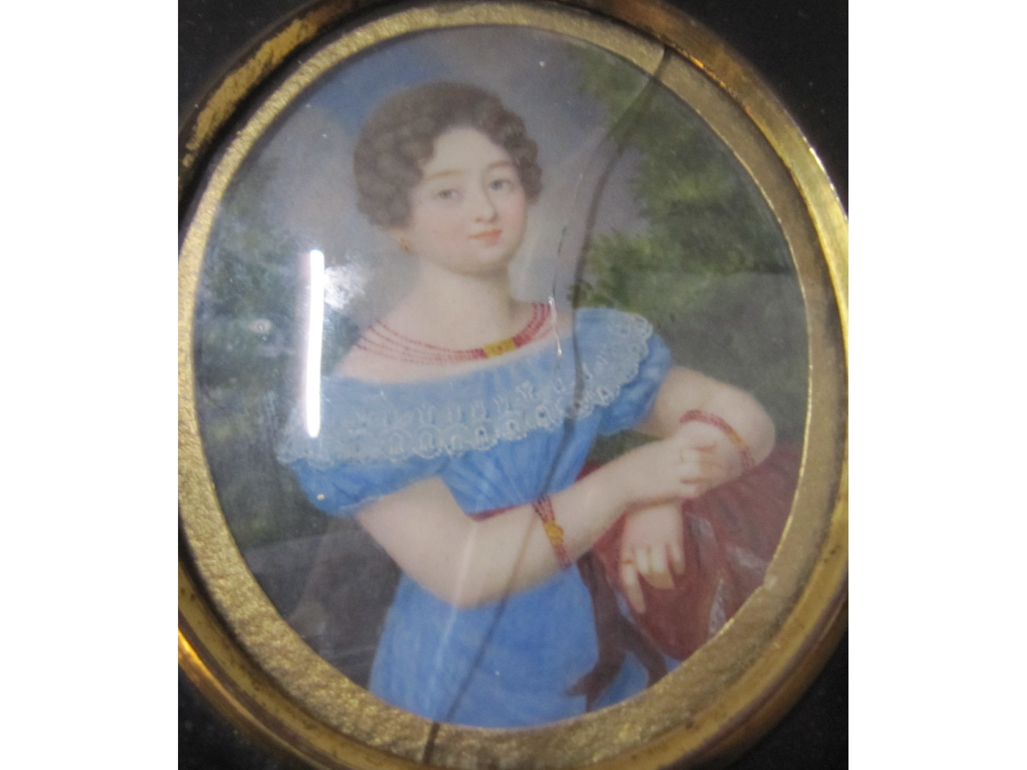 Appraisal: A framed portrait miniature