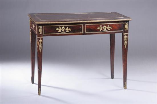 Appraisal: LOUIS XVI STYLE BUREAU PLAT early th century with gilt-metal