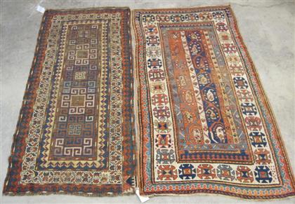 Appraisal: Two Kazak long rugs southwest caucasus circa nd half th