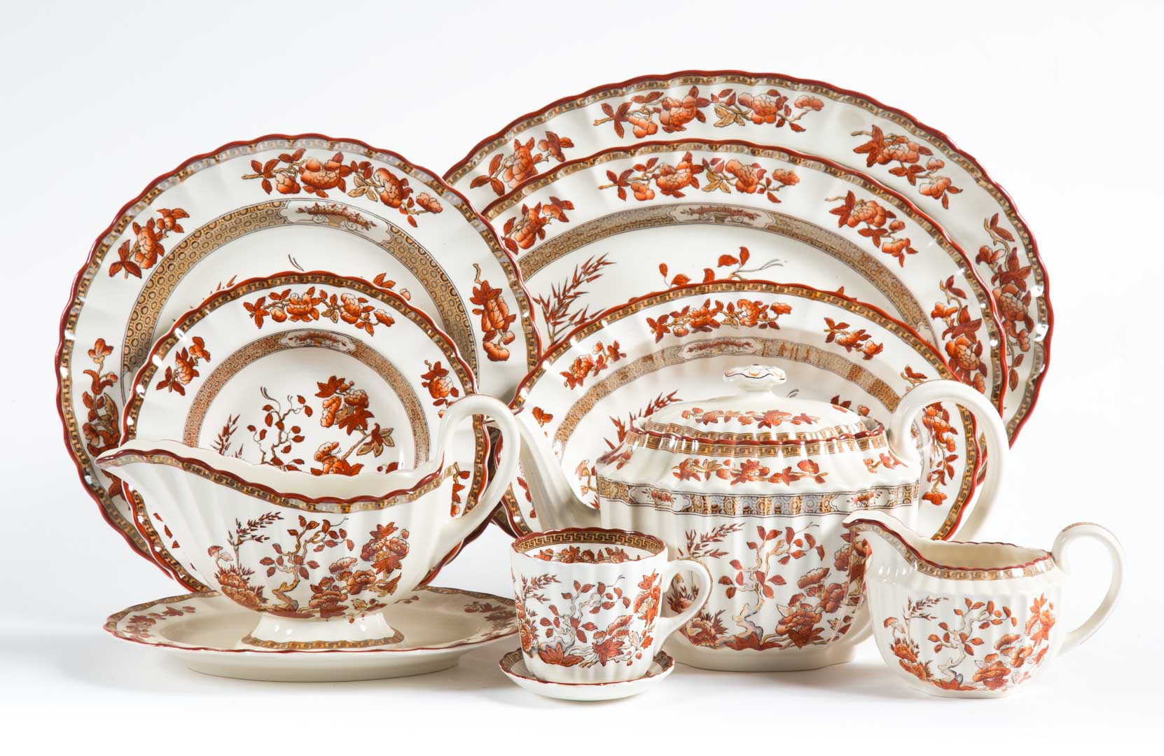 Appraisal: Copeland Spode china India Tree dinner service pieces comprising dinner