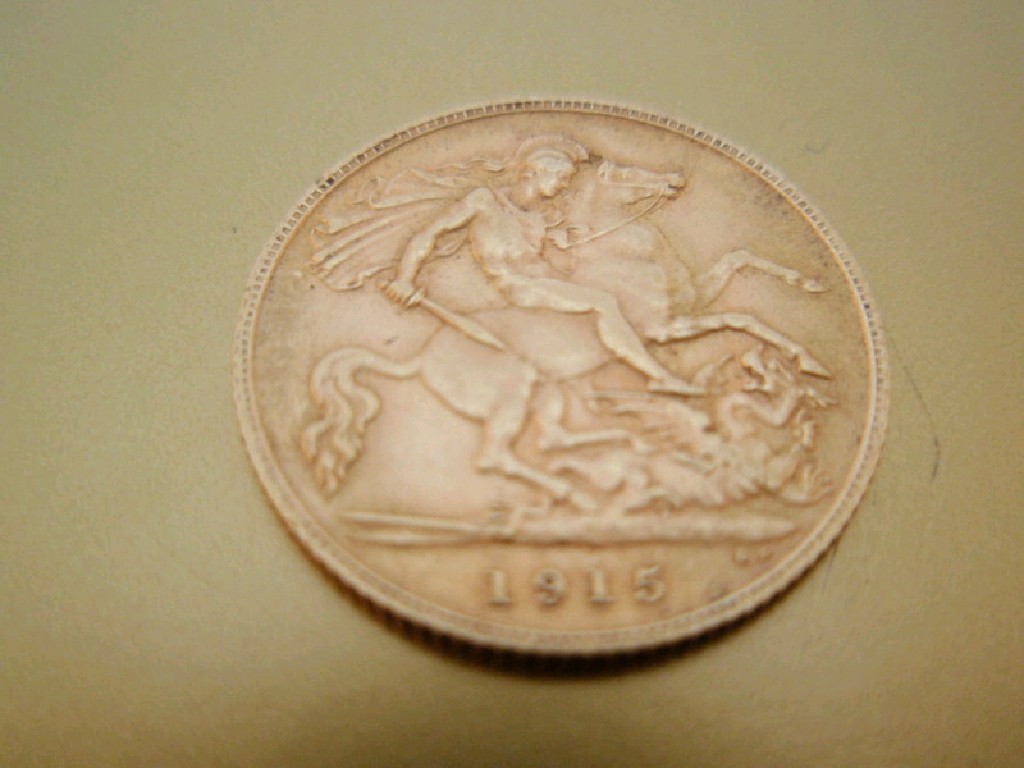 Appraisal: A George V half sovereign