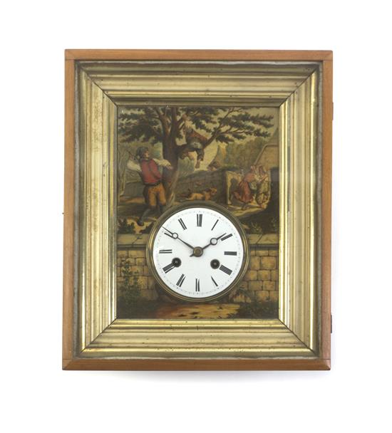 Appraisal: Sale Lot A Continental Painted Wall Clock having a circular