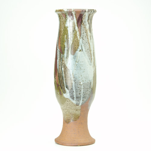 Appraisal: ANTONIO PRIETO Tall baluster vase with random glazing in matte