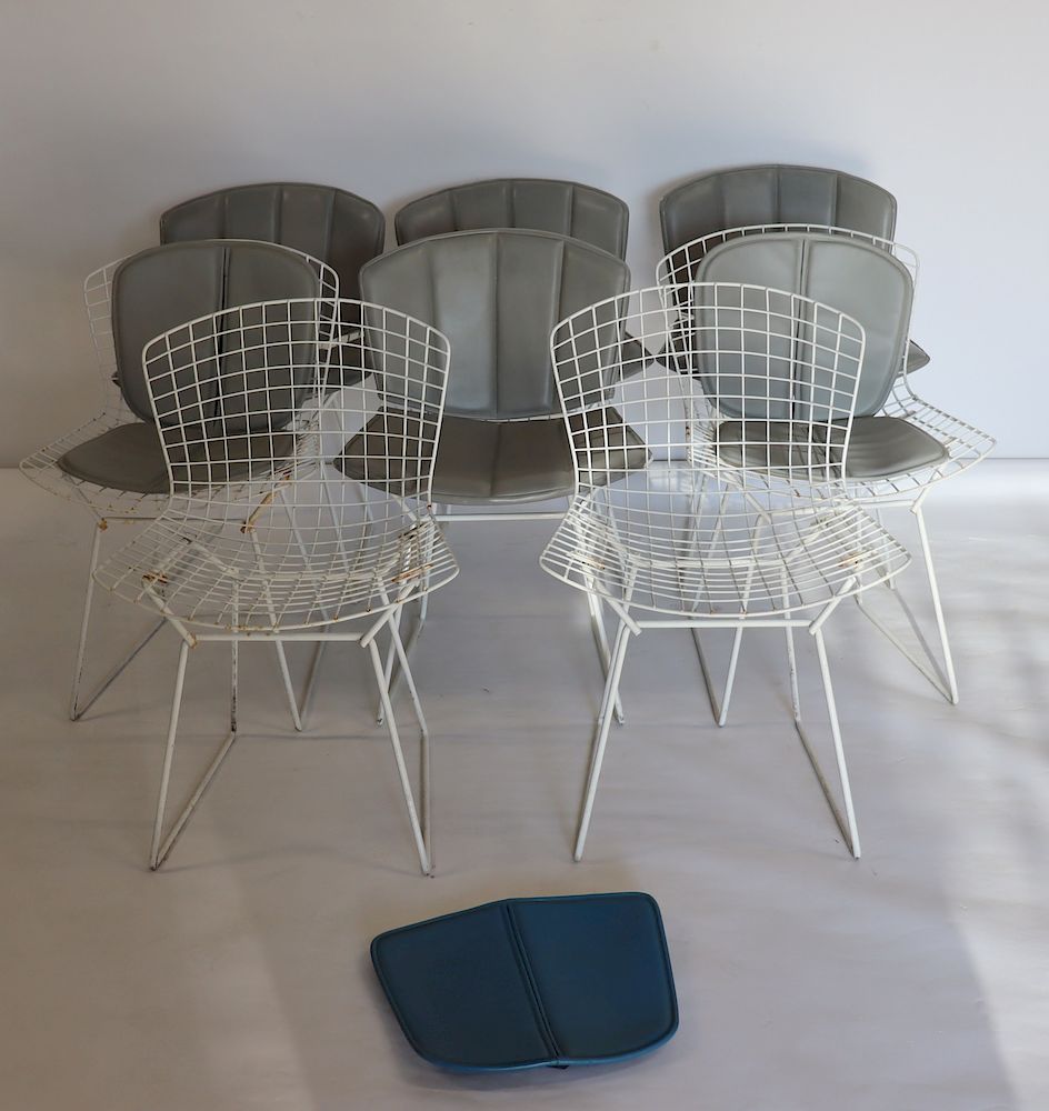 Appraisal: MIDCENTURY Harry Bertoia Dining Chairs From a Westchester estate -