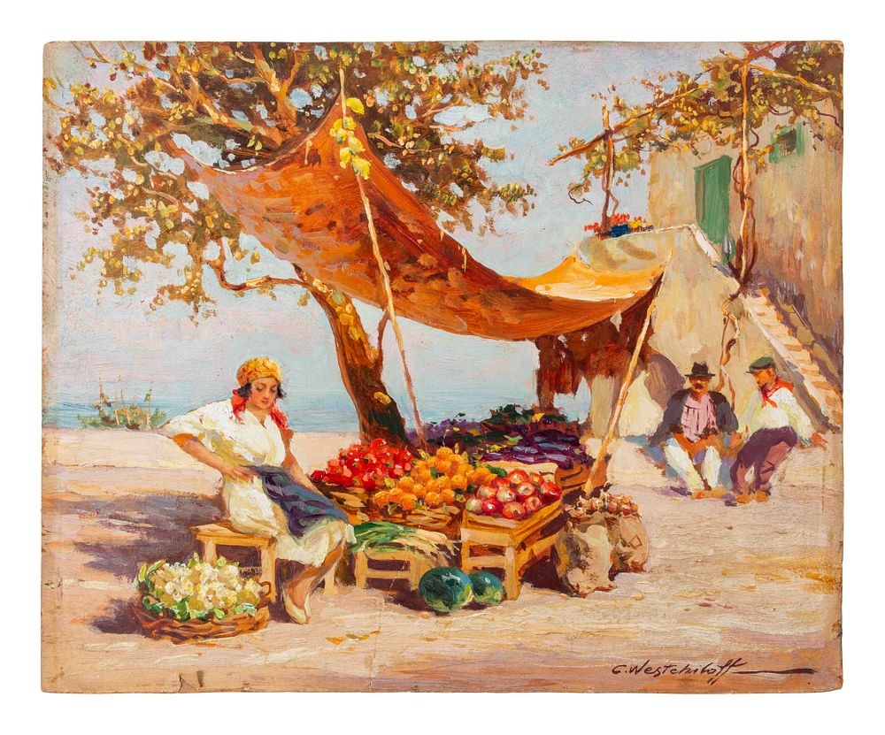 Appraisal: Constantin Westchiloff Russian - Constantin Westchiloff Russian - Fruit Seller