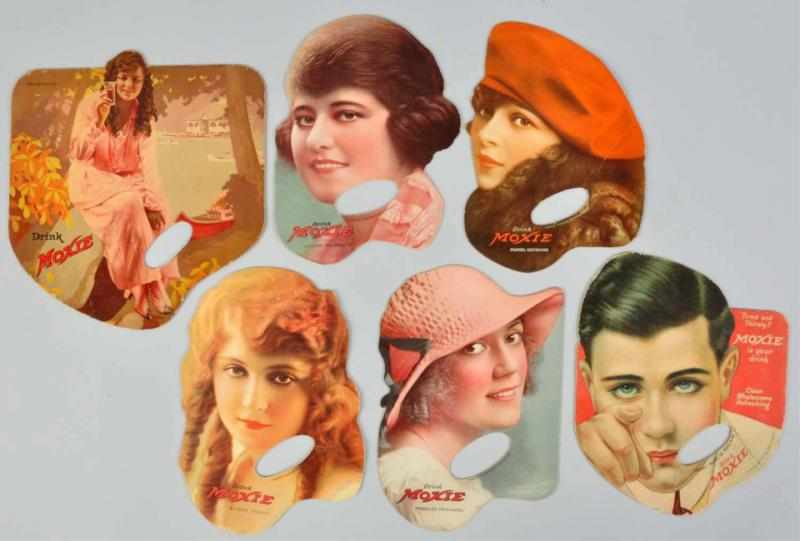 Appraisal: Lot of Assorted Cardboard Moxie Fans to All with interesting