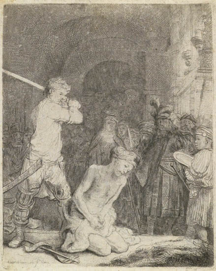 Appraisal: REMBRANDT VAN RIJN The Beheading of John the Baptist Etching