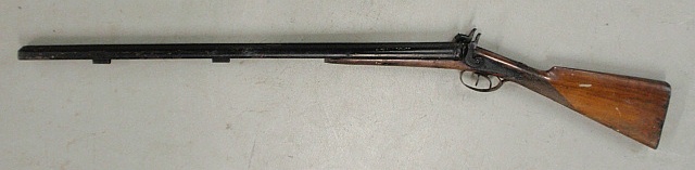 Appraisal: - Double-barrel shotgun th c As found l -