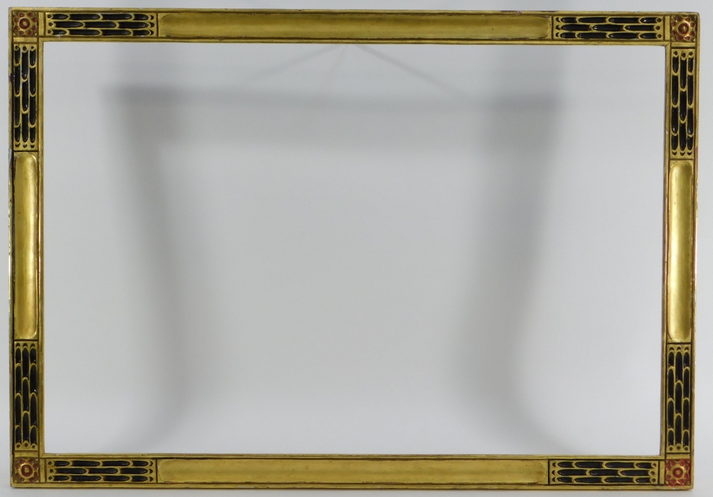 Appraisal: ARTS CRAFTS GILT WOOD PICTURE FRAME X United States Early