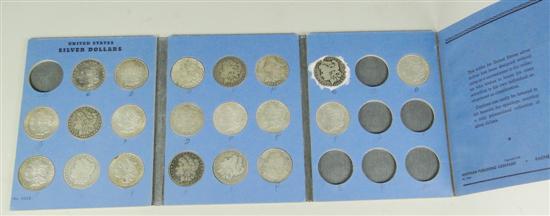 Appraisal: Whitman Folder of Roll Morgan Dollars Date range - various