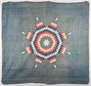 Appraisal: TN Civil War Lone Star Quilt Sumner County Tennessee Civil