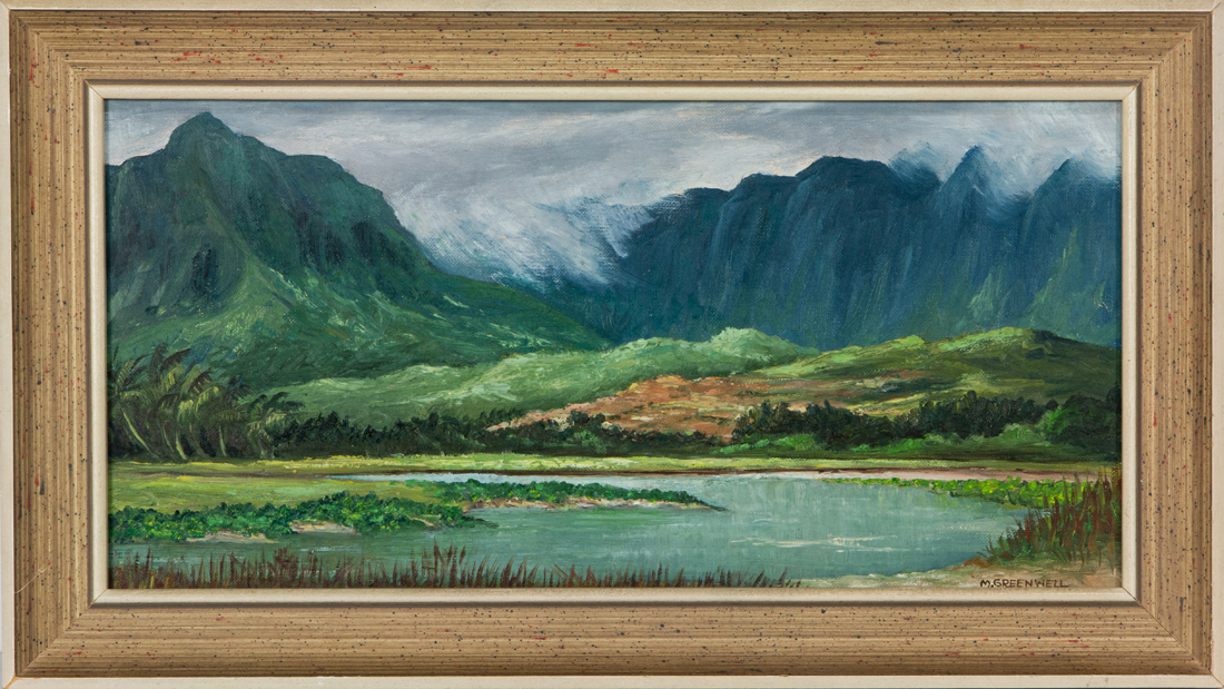 Appraisal: Margaret Greenwell American - Hawaiian Landscape oil on board signed