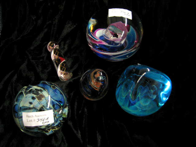 Appraisal: Art Glass Paperweight most are signed