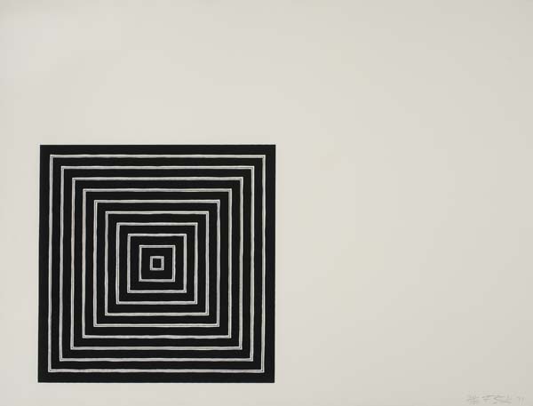 Appraisal: FRANK STELLA Angriff Screenprint x mm x inches sheet full