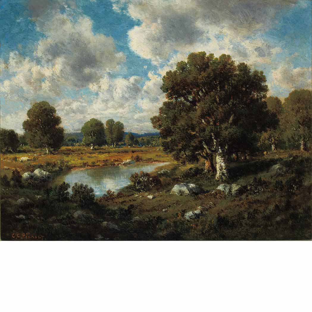 Appraisal: Claude E Picault French th th Century Summer Landscape with