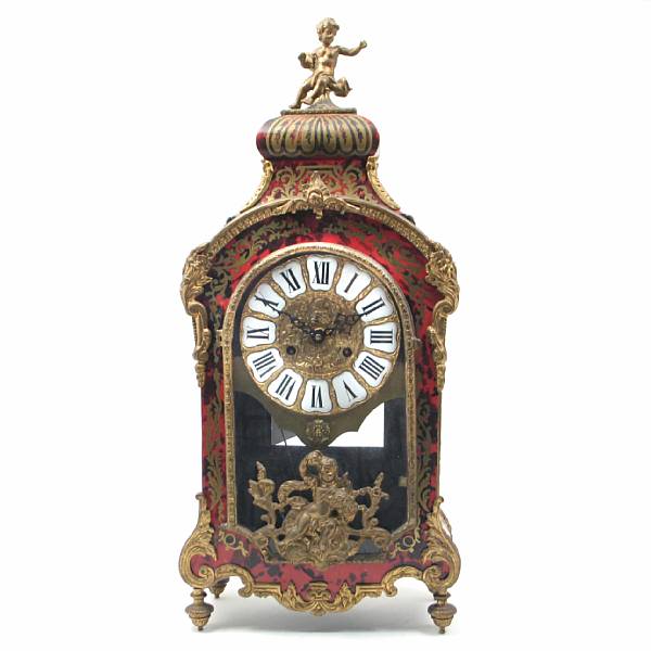 Appraisal: A Regence style gilt bronze mounted boulle decorated bracket clock