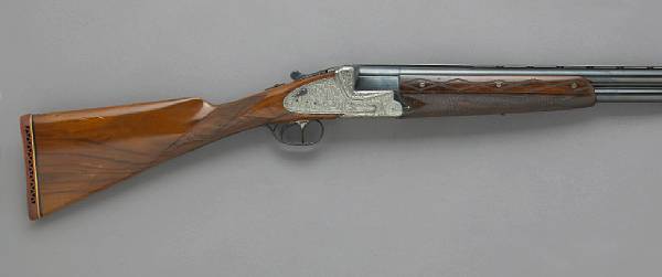 Appraisal: A gauge Italian sidelock ejector o u shotgun by Bruno