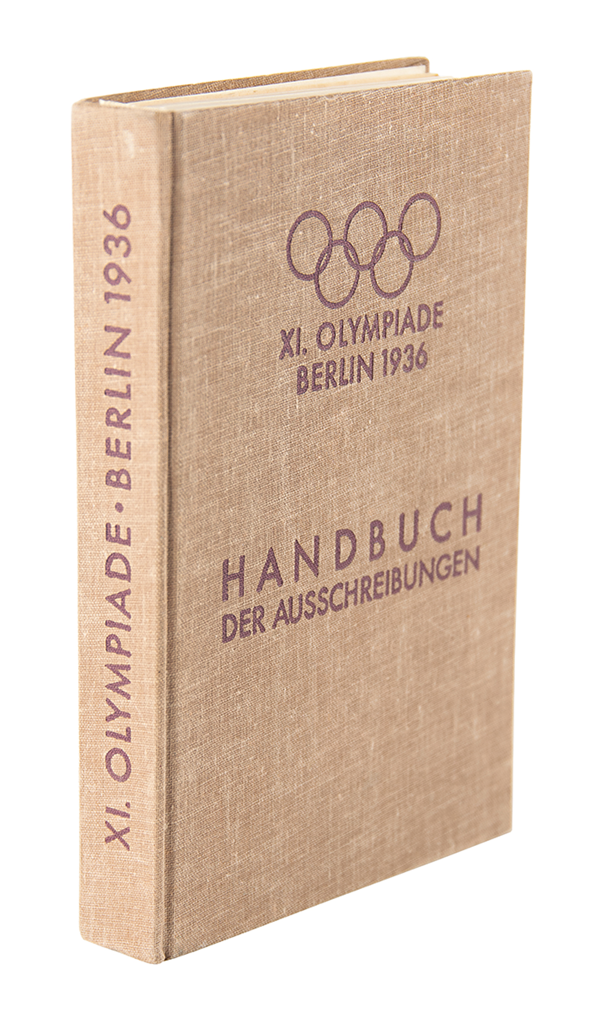 Appraisal: German-language book XI Olympiade Berlin Handbuch der Allgemeinen Bestimmungen und