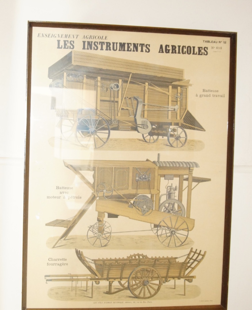 Appraisal: An agricultural poster 'Les Instruments Agricoles No ' printed by