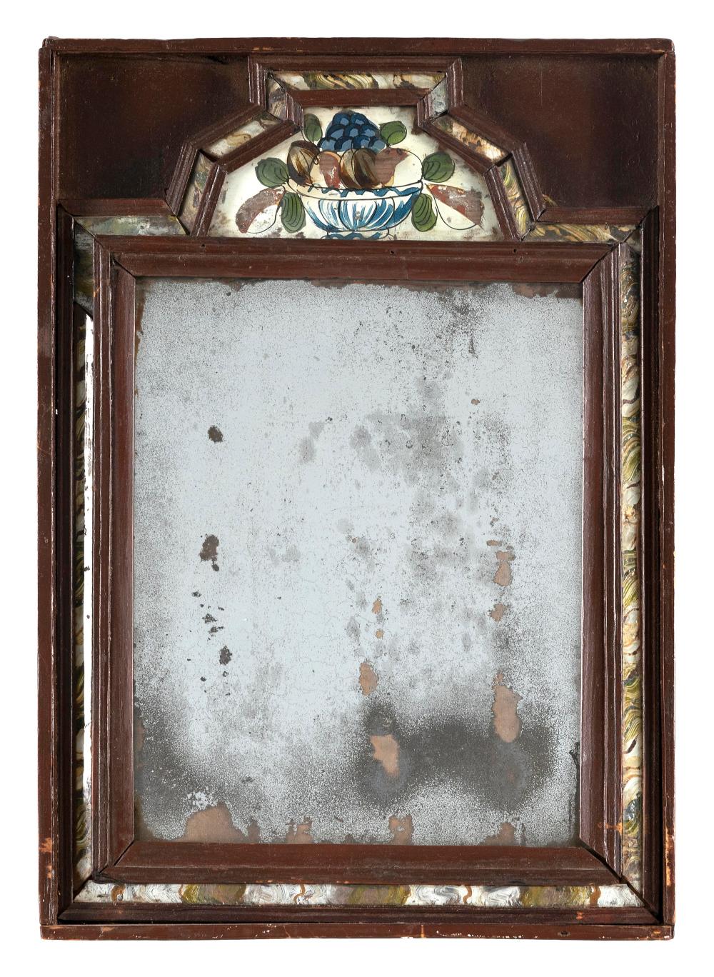 Appraisal: QUEEN ANNE COURTING MIRROR TH CENTURY HEIGHT WIDTH QUEEN ANNE