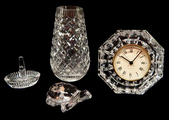 Appraisal: Four pieces of th C cut glass including Waterford and