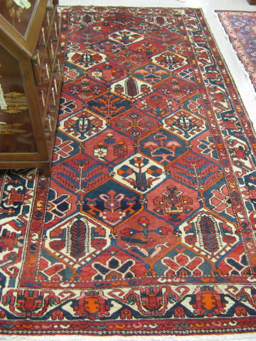 Appraisal: PERSIAN BAKHTIARI PANEL CARPET Bakhtiari tribal southwestern Iran hand knotted