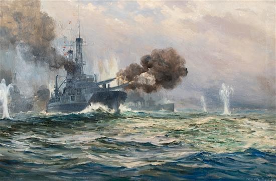 Appraisal: Anton Otto Fischer American German - World War II Naval