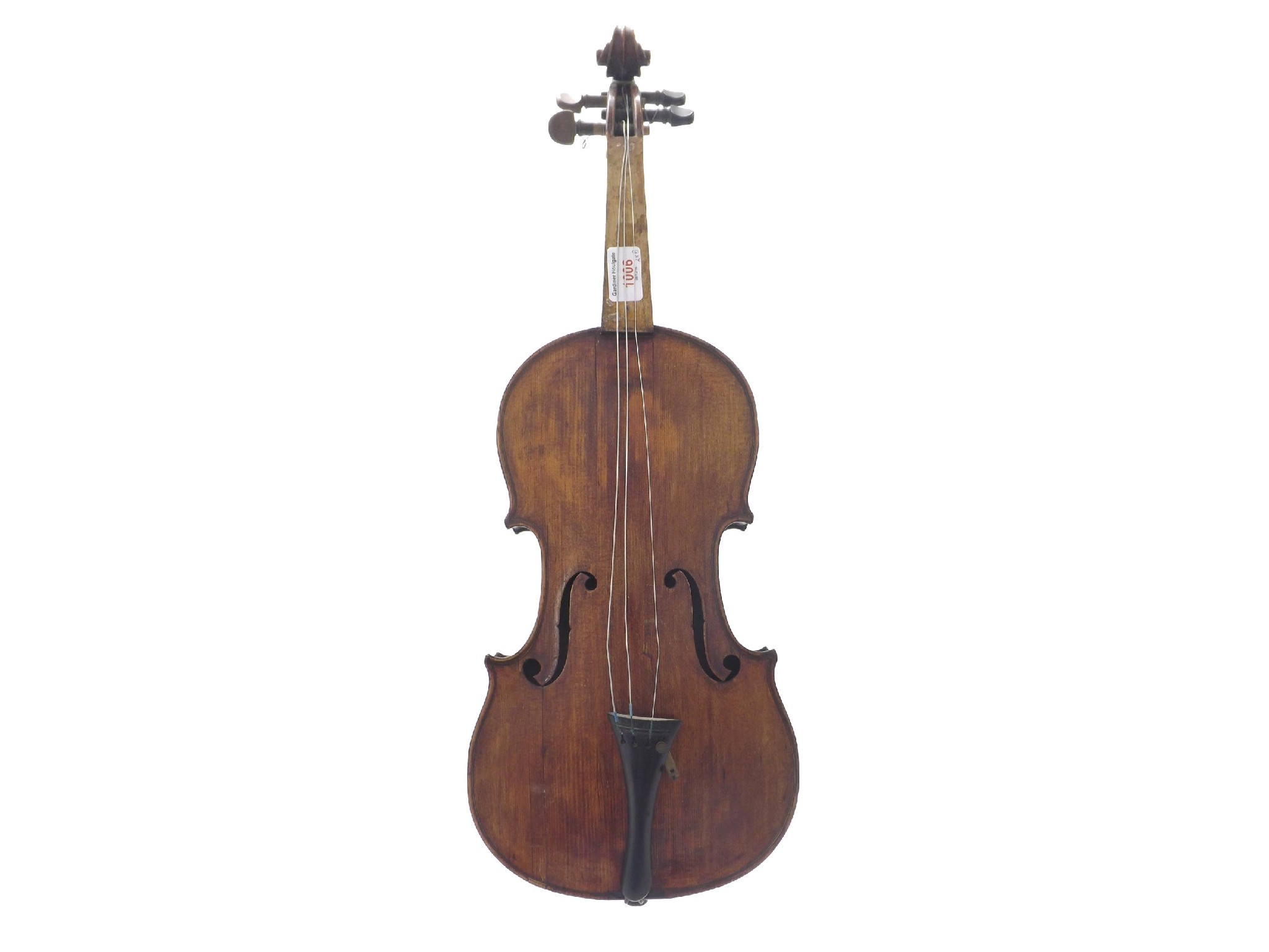 Appraisal: Early th century violin cm two bows restorations