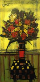 Appraisal: Lee Reynolds American th C Abstract still life of flowers