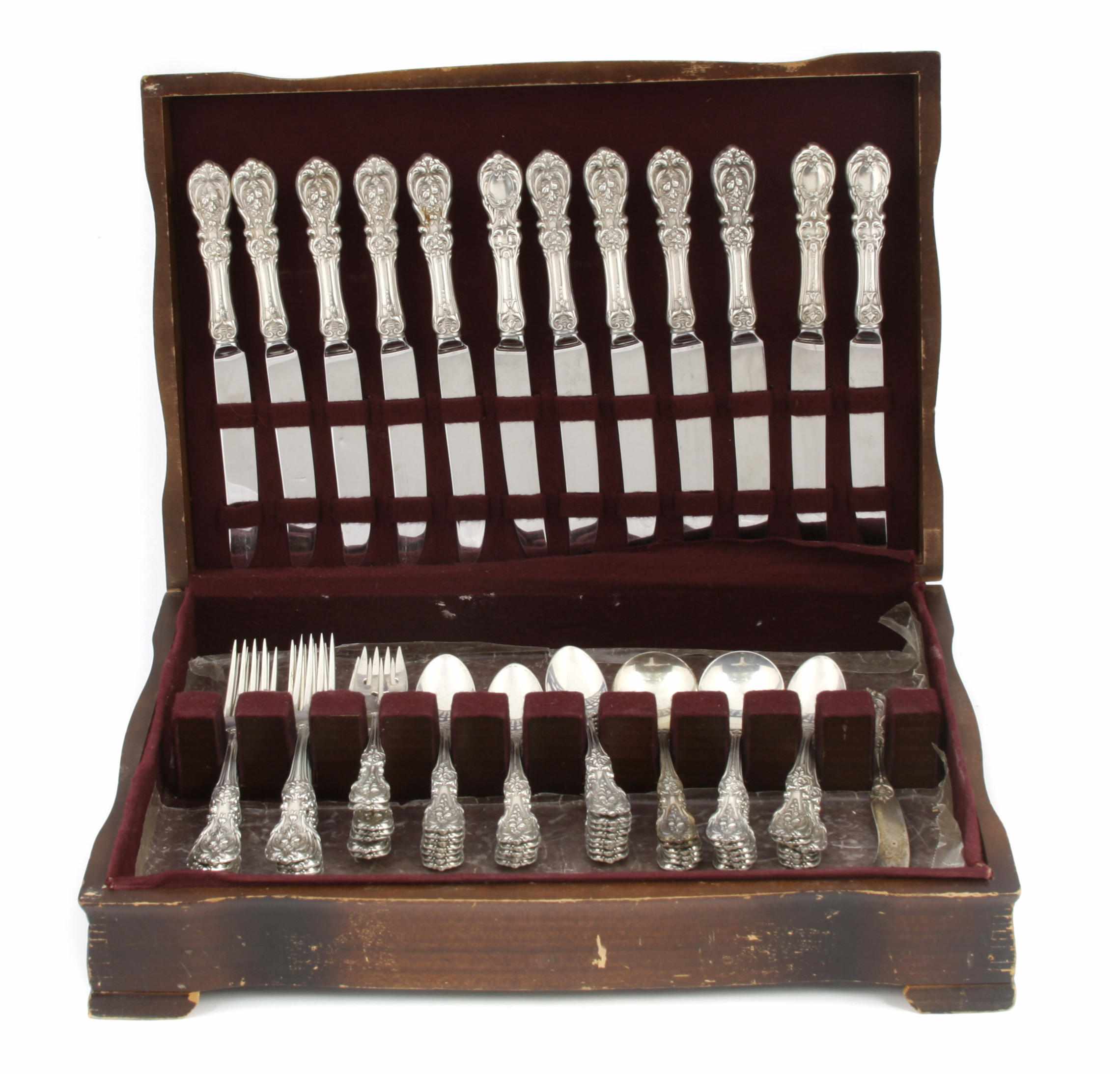 Appraisal: An American sterling silver part flatware service Reed Barton Taunton