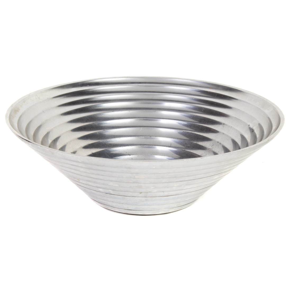 Appraisal: Giulio Confalonieri Alesi Maya Stepped Bowl Italy mirror polished stainless