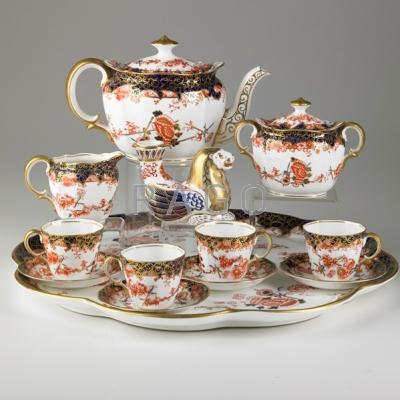 Appraisal: ROYAL CROWN DERBY IMARI Tea set twelve pieces th c