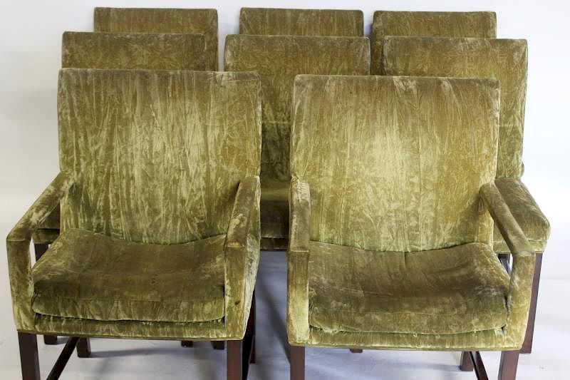 Appraisal: MIDCENTURY Style of Parzinger set of chairs to include arm