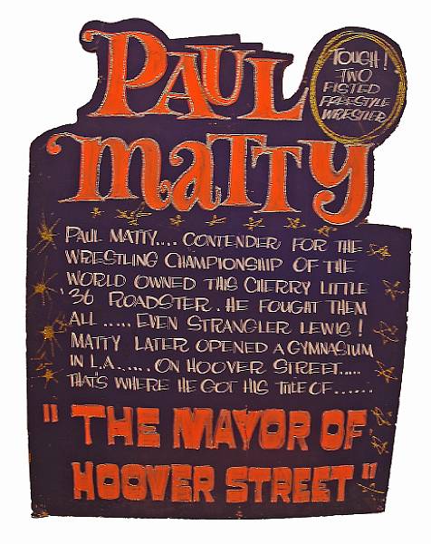 Appraisal: A Paul Matty world wrestling championship contender entitled The Mayor