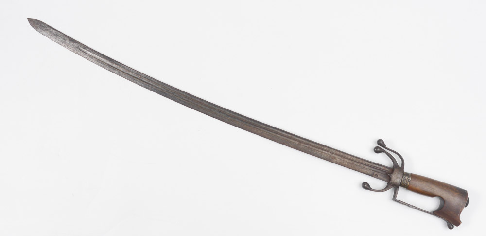 Appraisal: TH CENTURY MOROCCAN NIMCHA SWORD Late th to early th