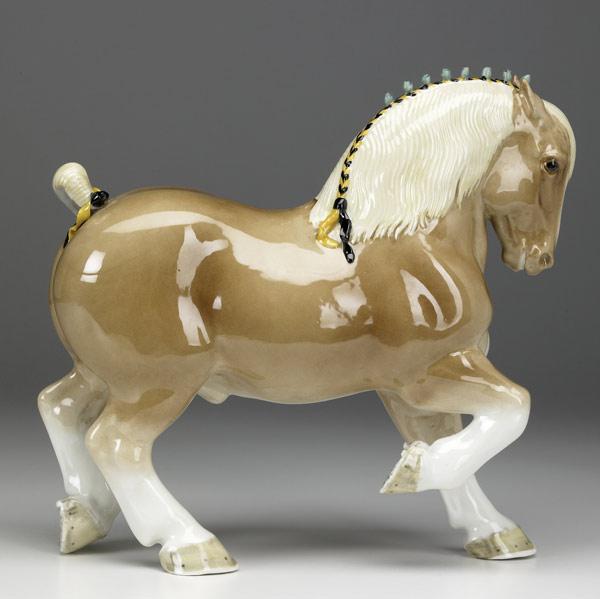 Appraisal: Rare Boehm porcelain Percheron No RPG - Approx five were