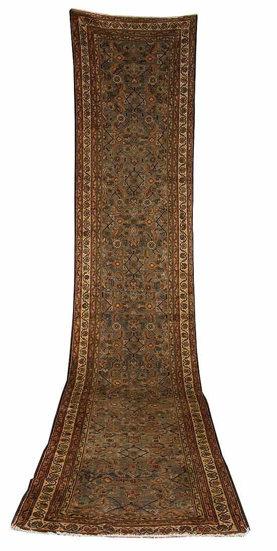 Appraisal: Antique Persian Serapi runner circa ' '' x ' ''