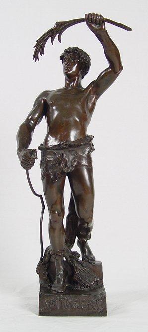 Appraisal: LAPORTE Emile Henri French - ''Vincere'' Peace Bronze '' h