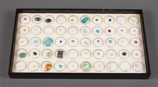 Appraisal: Group of loose gemstones we are not gemologists however we