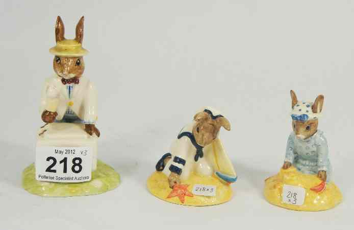 Appraisal: Royal Doulton Bunnykins Figures Sailor DB Seaside DB and Ice