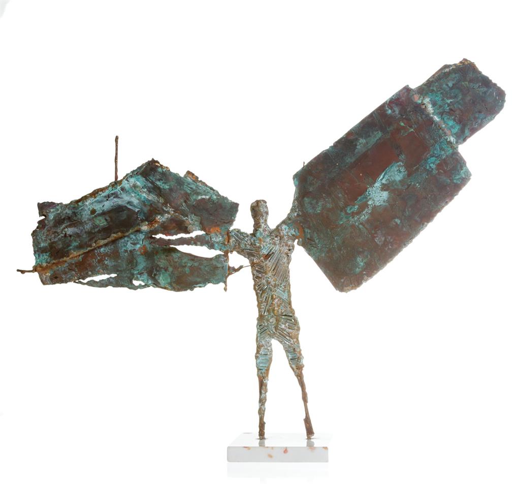 Appraisal: JOHN BEHAN Irish b Icarus bronze unsigned H W