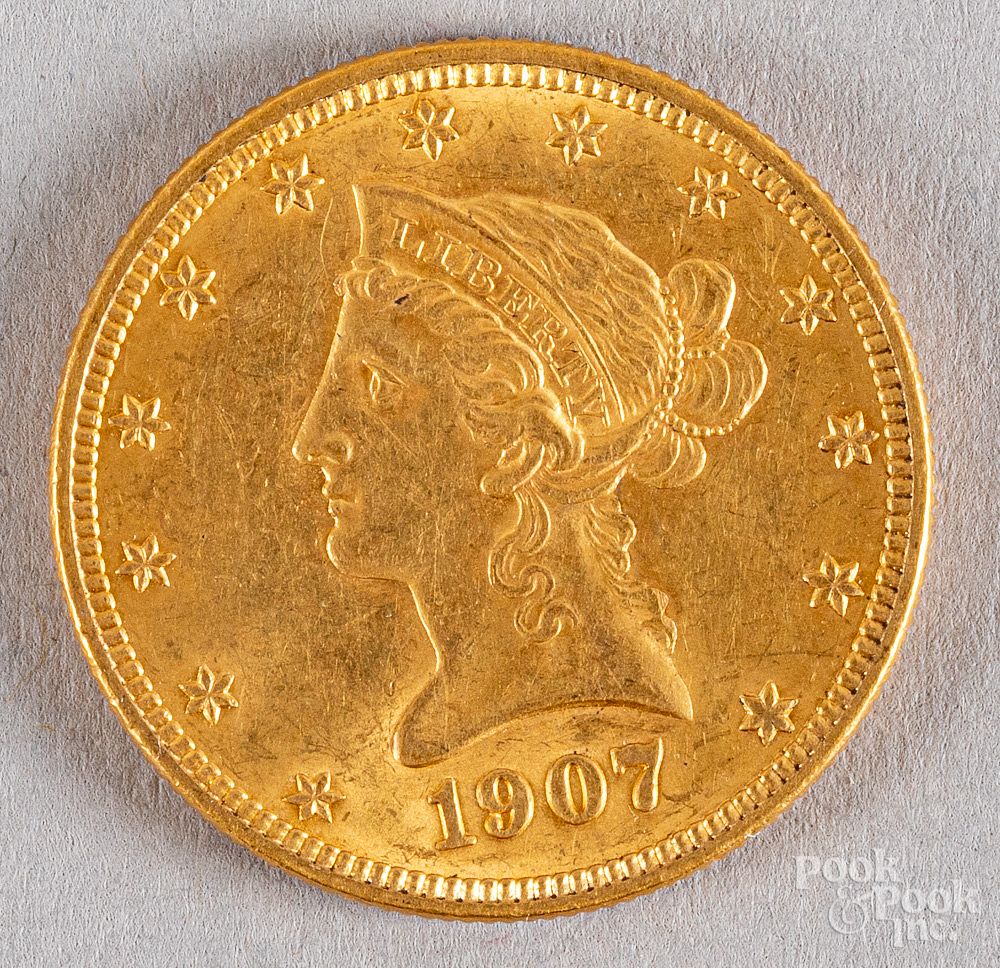 Appraisal: ten dollar Liberty Head gold eagle coin ten dollar Liberty