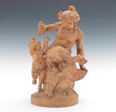 Appraisal: A French Terracotta Figural Group After Clodion Finely modeled figural